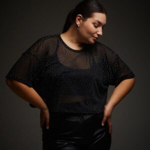 Remera brillos Nara